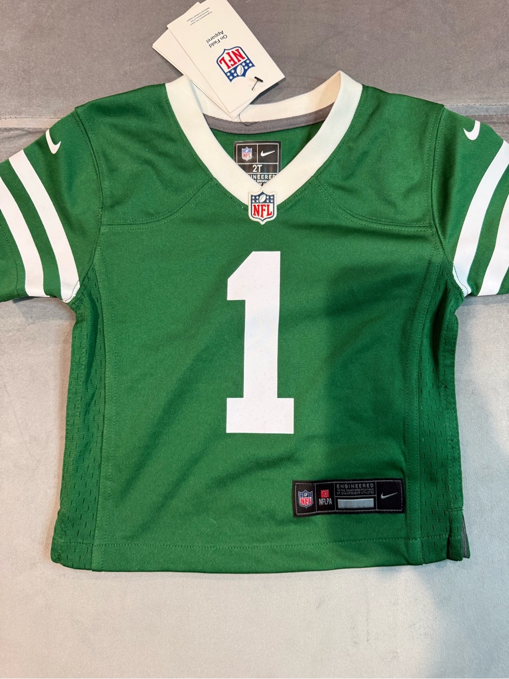 NFL NY Jets Kids Football Jersey with White Number 1